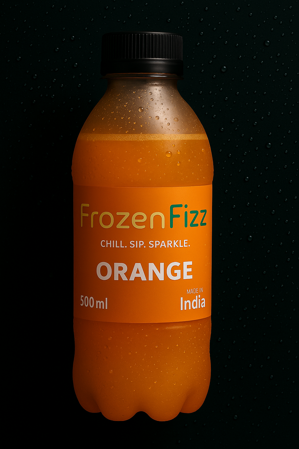 Orange flavored FrozenFizz bottle